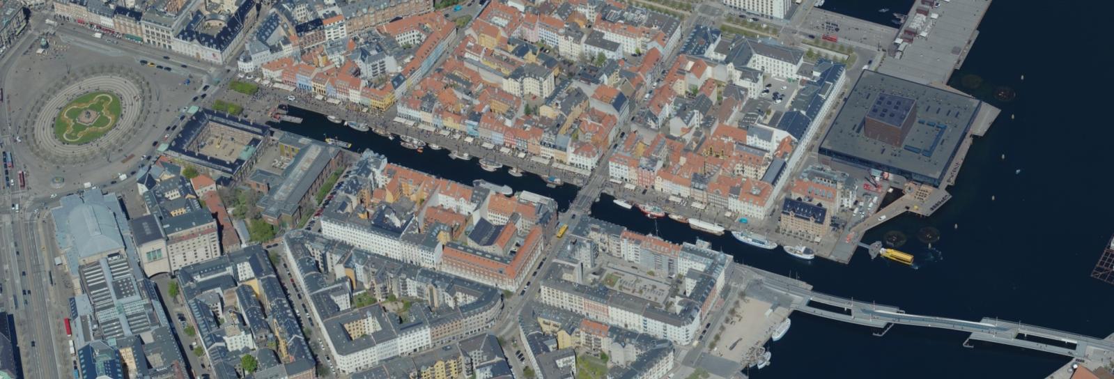 Skråfoto af Nyhavn