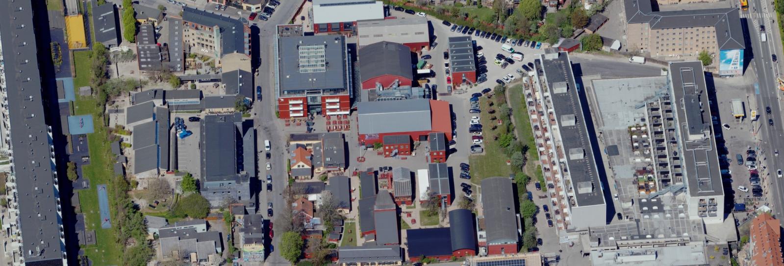 Skråfoto af Nordisk Films studier