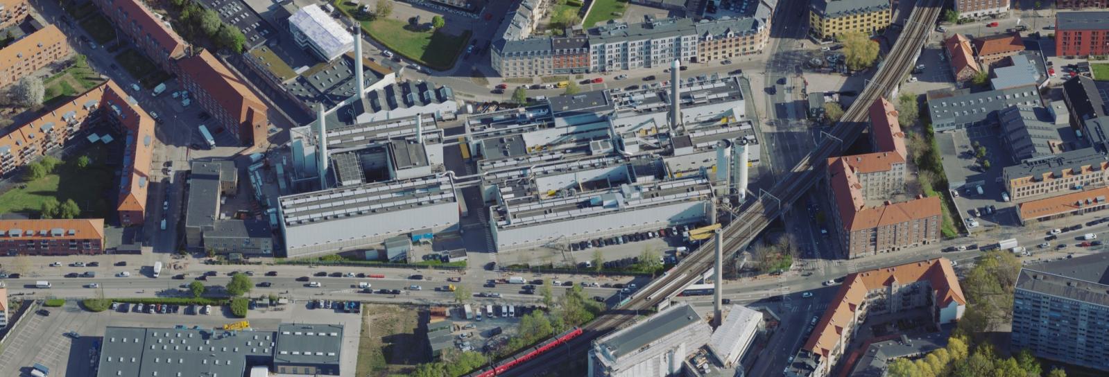 Skråfoto af Novos medicinalfabrik