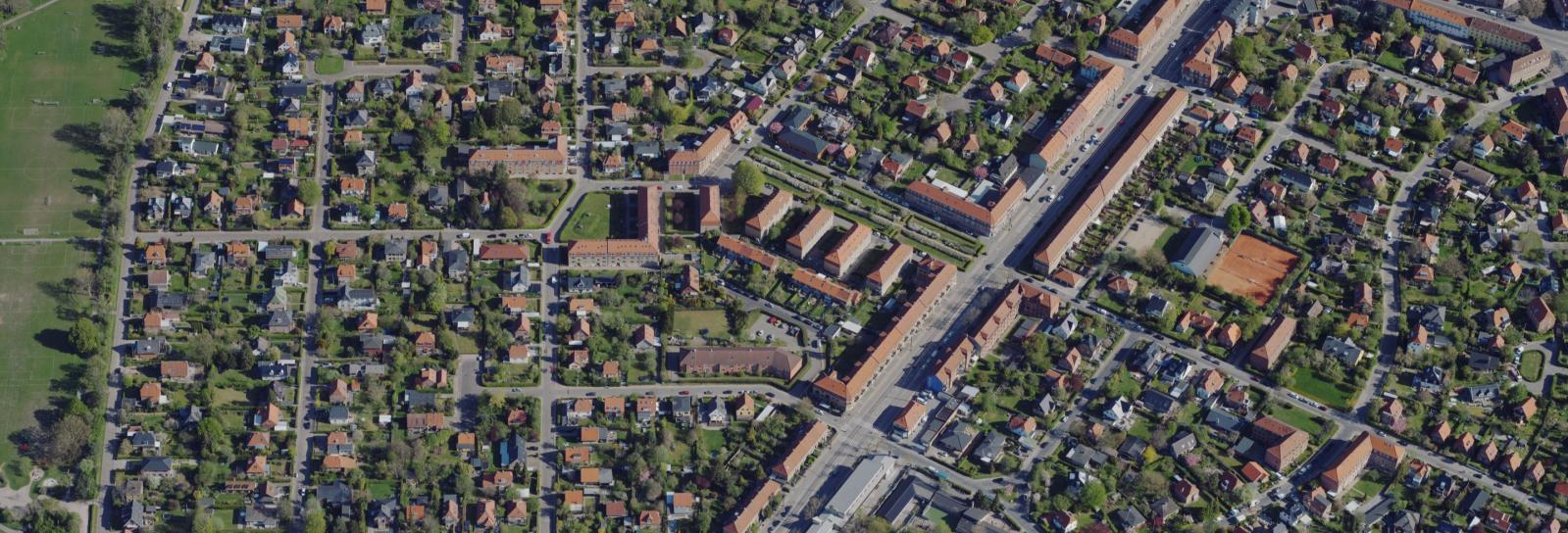 Skråfoto af Vigerslev Haveforstad